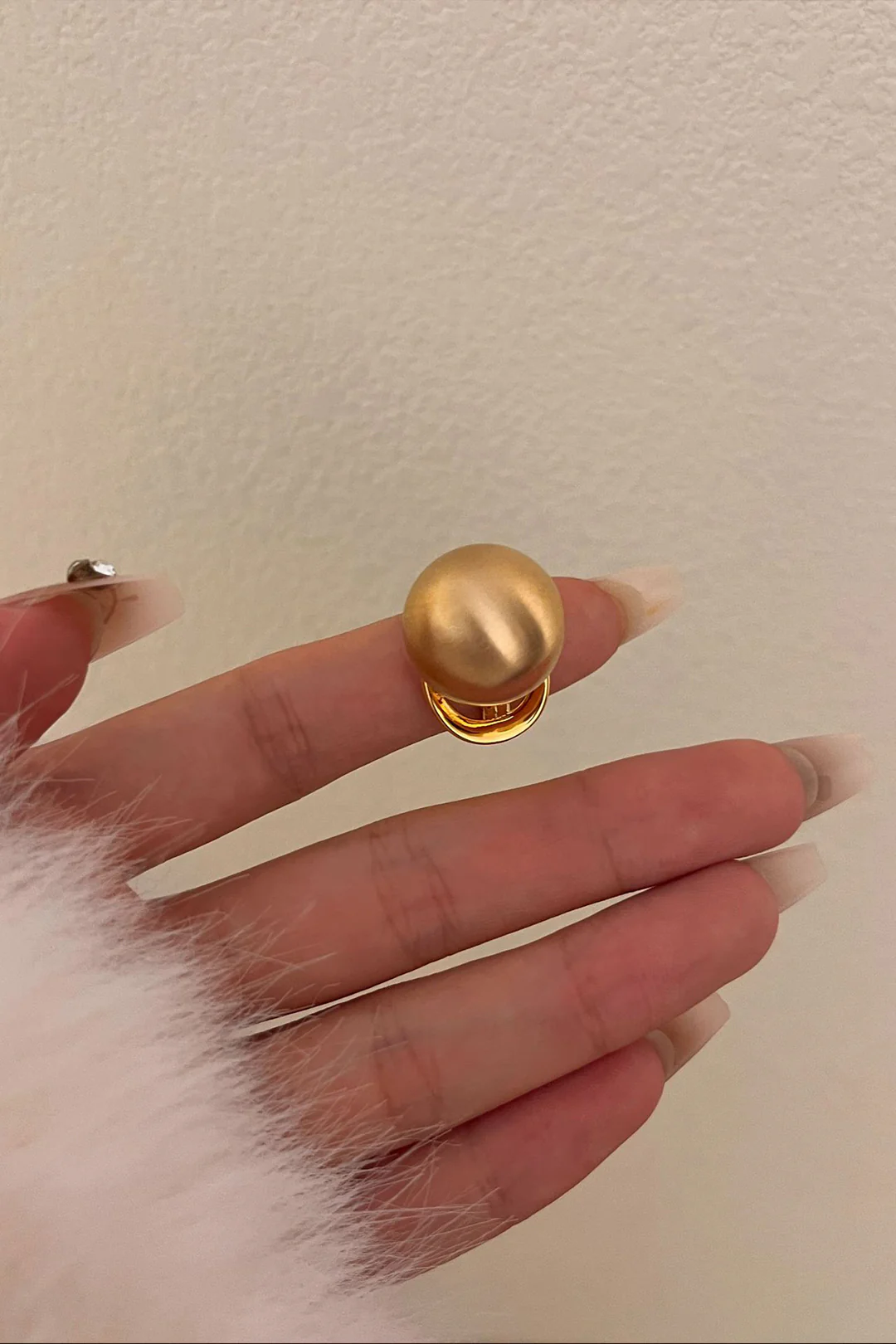 Alloy Round Ball Ring - Weenar