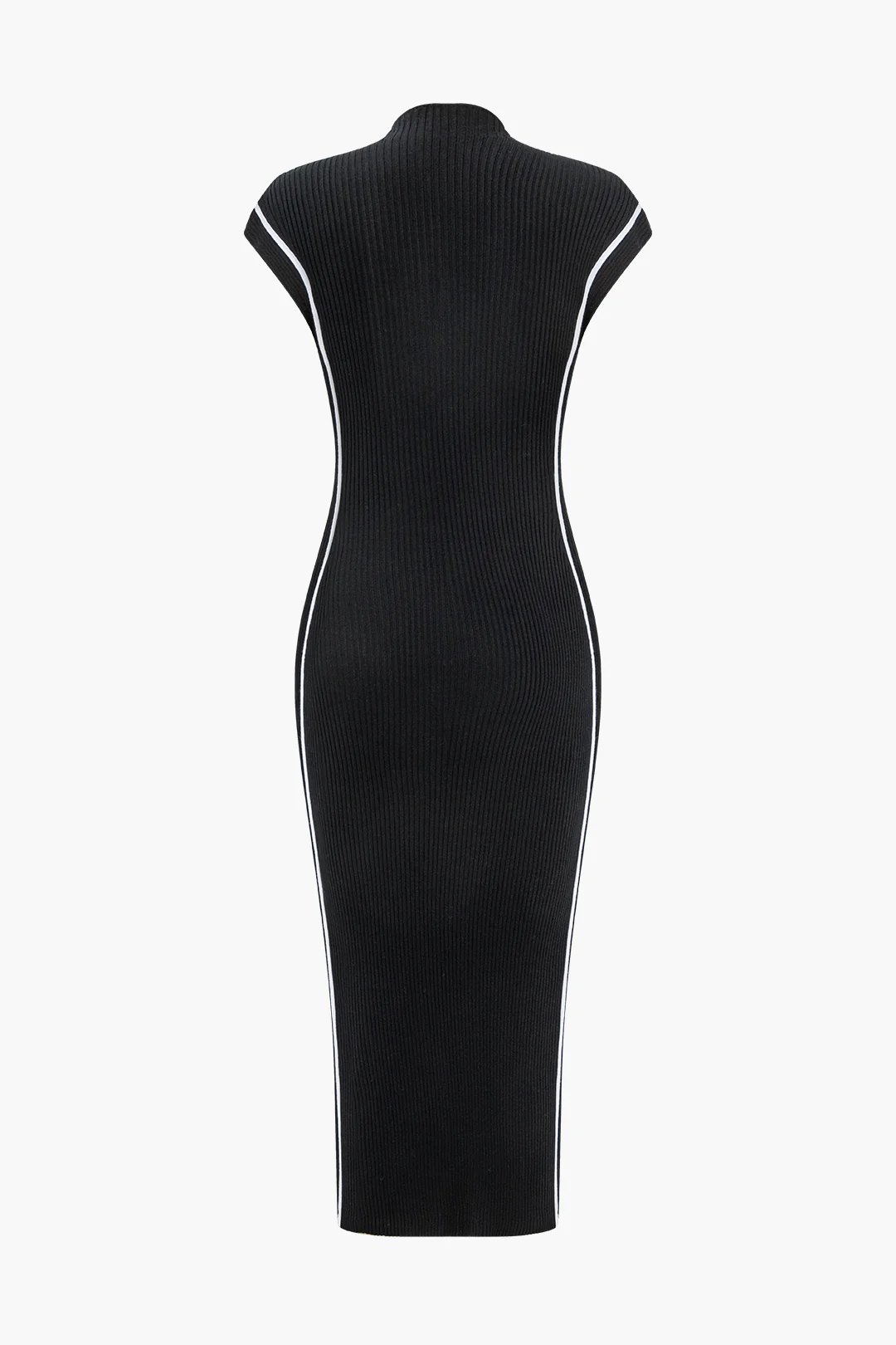 Contrast Sweater Midi Dress - Weenar
