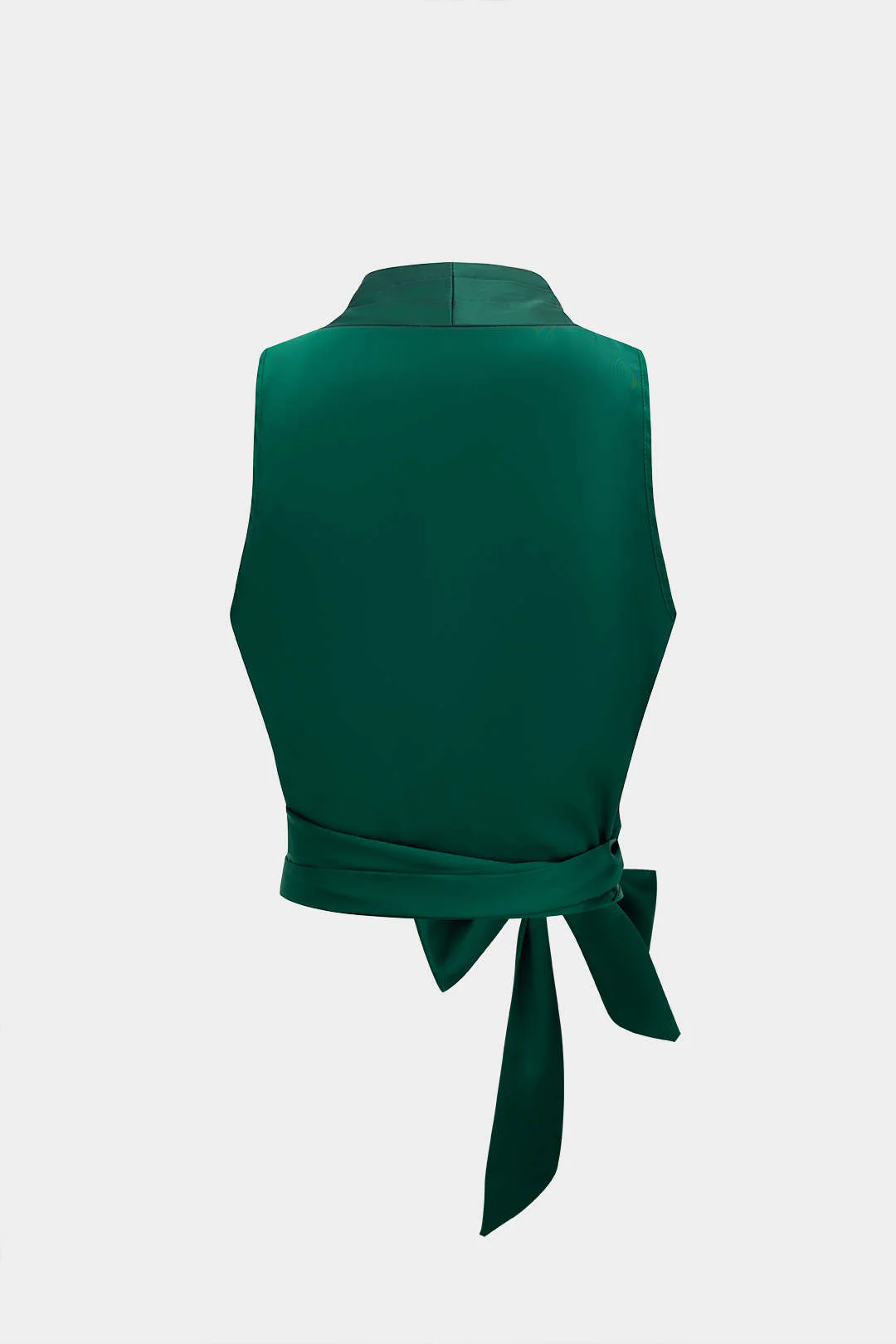 Satin Crossed Tank Top - Weenar
