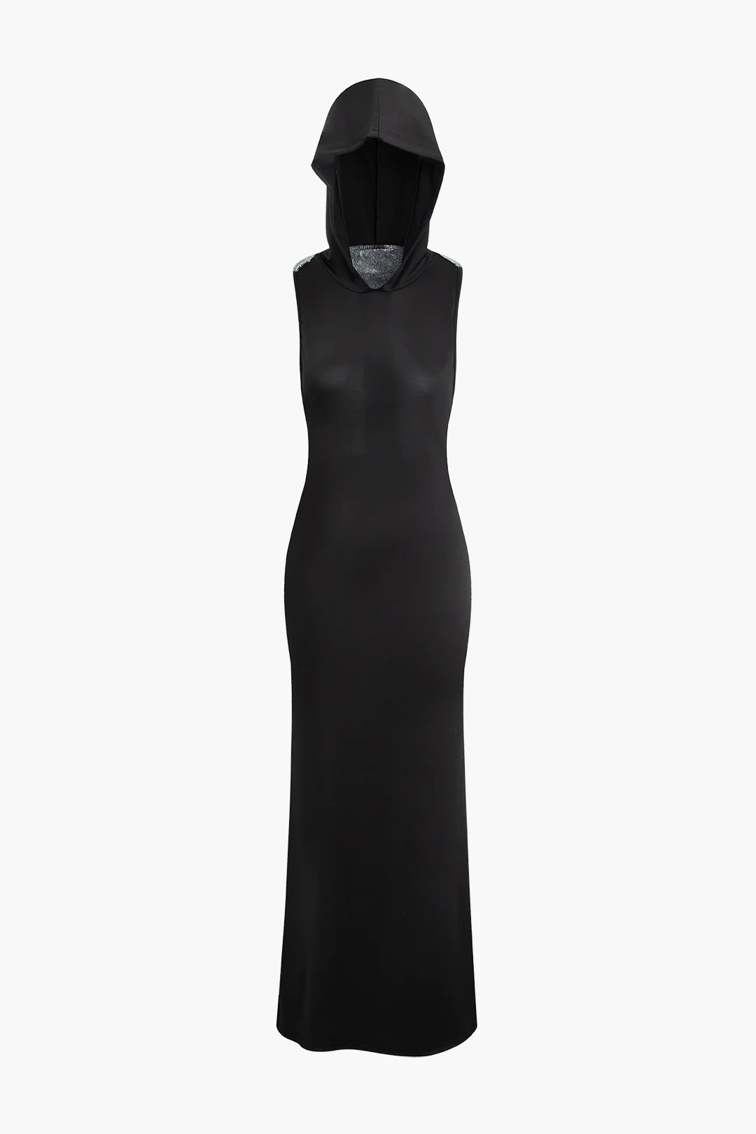 Backless Sequins Sleeveless Maxi Dress - Weenar