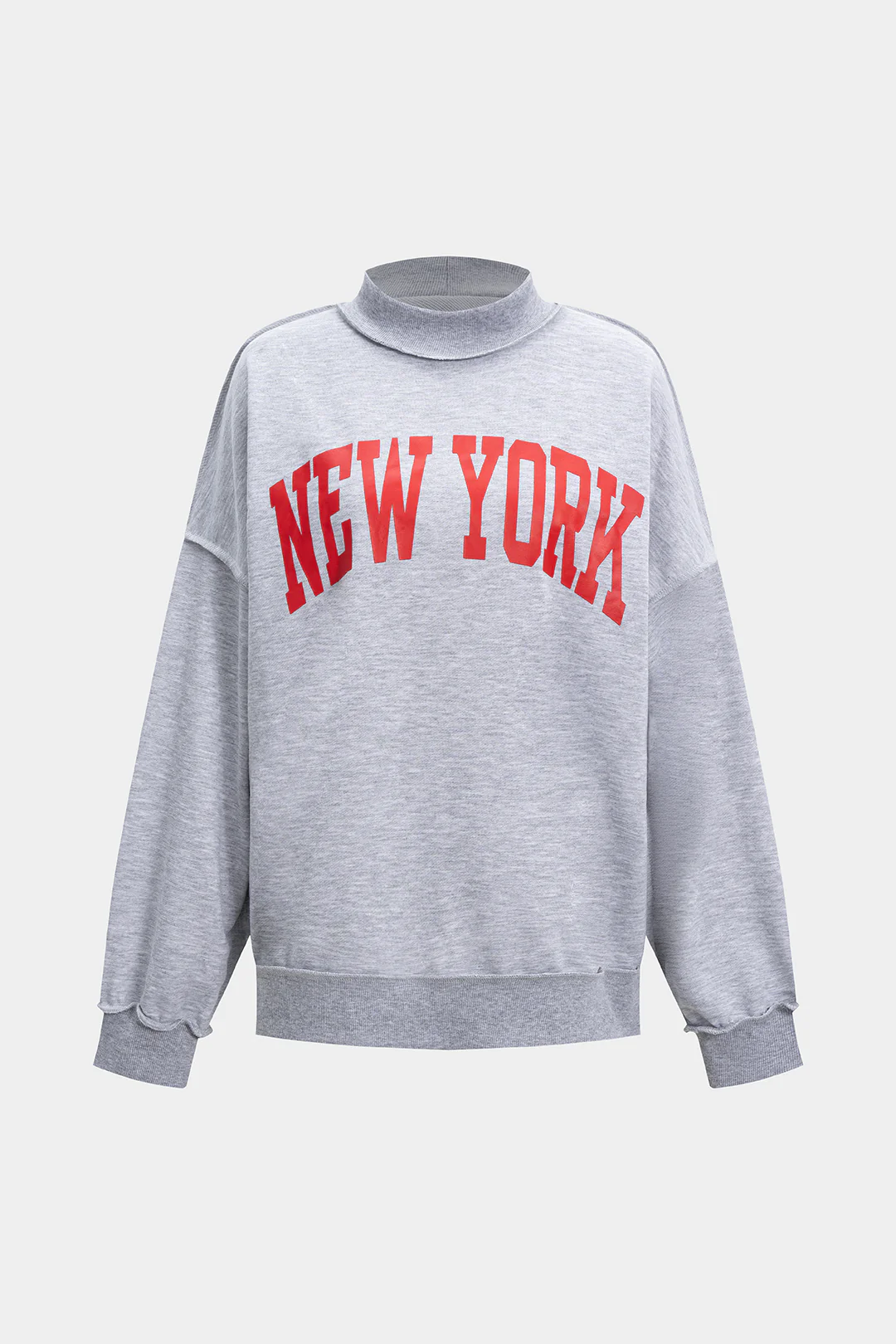 Letter Print Long Sleeve Sweatshirt - Weenar