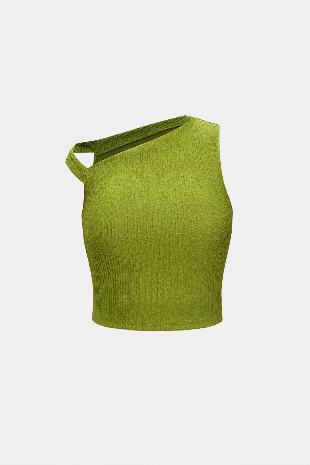 Asymmetrical Tank Top And Ruched Skirt Set - Weenar
