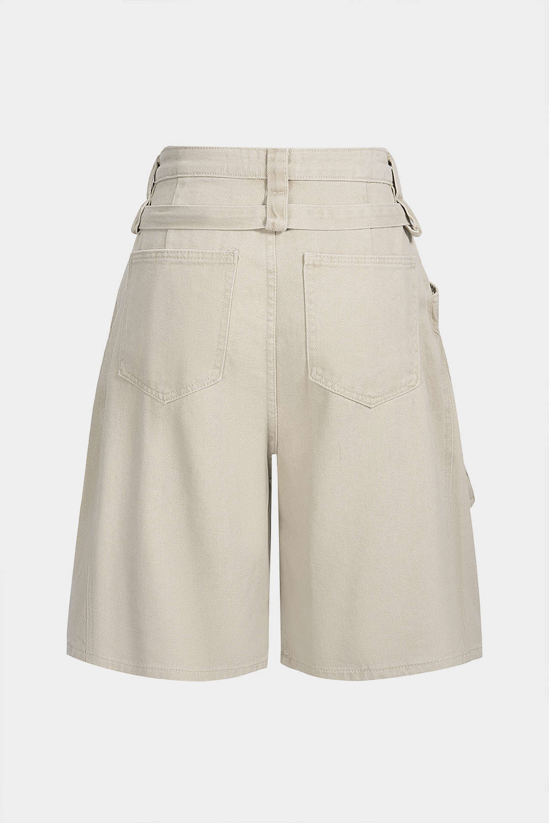 Denim Belted Pocket Shorts - Weenar