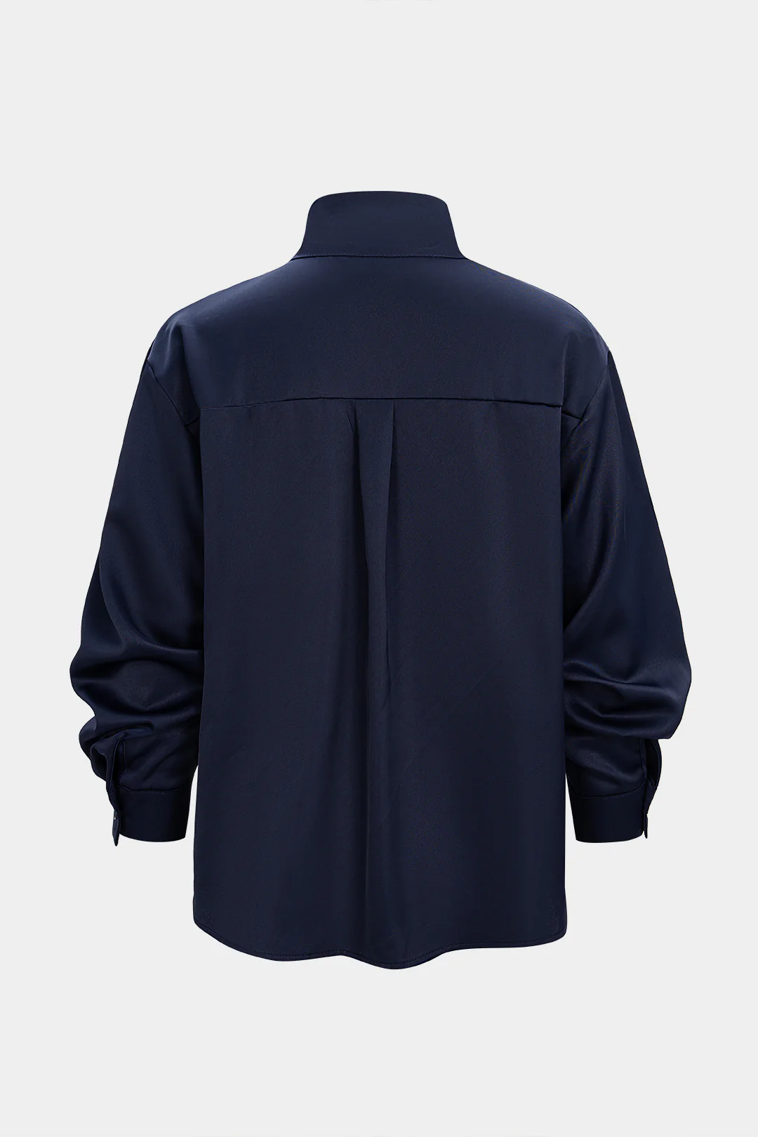 Satin Button Long-Sleeve Shirt - Weenar