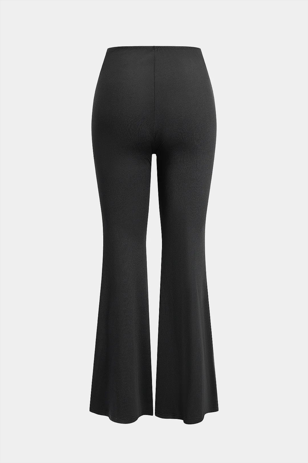 Leopard Print Patchwork Flared Trousers - Weenar