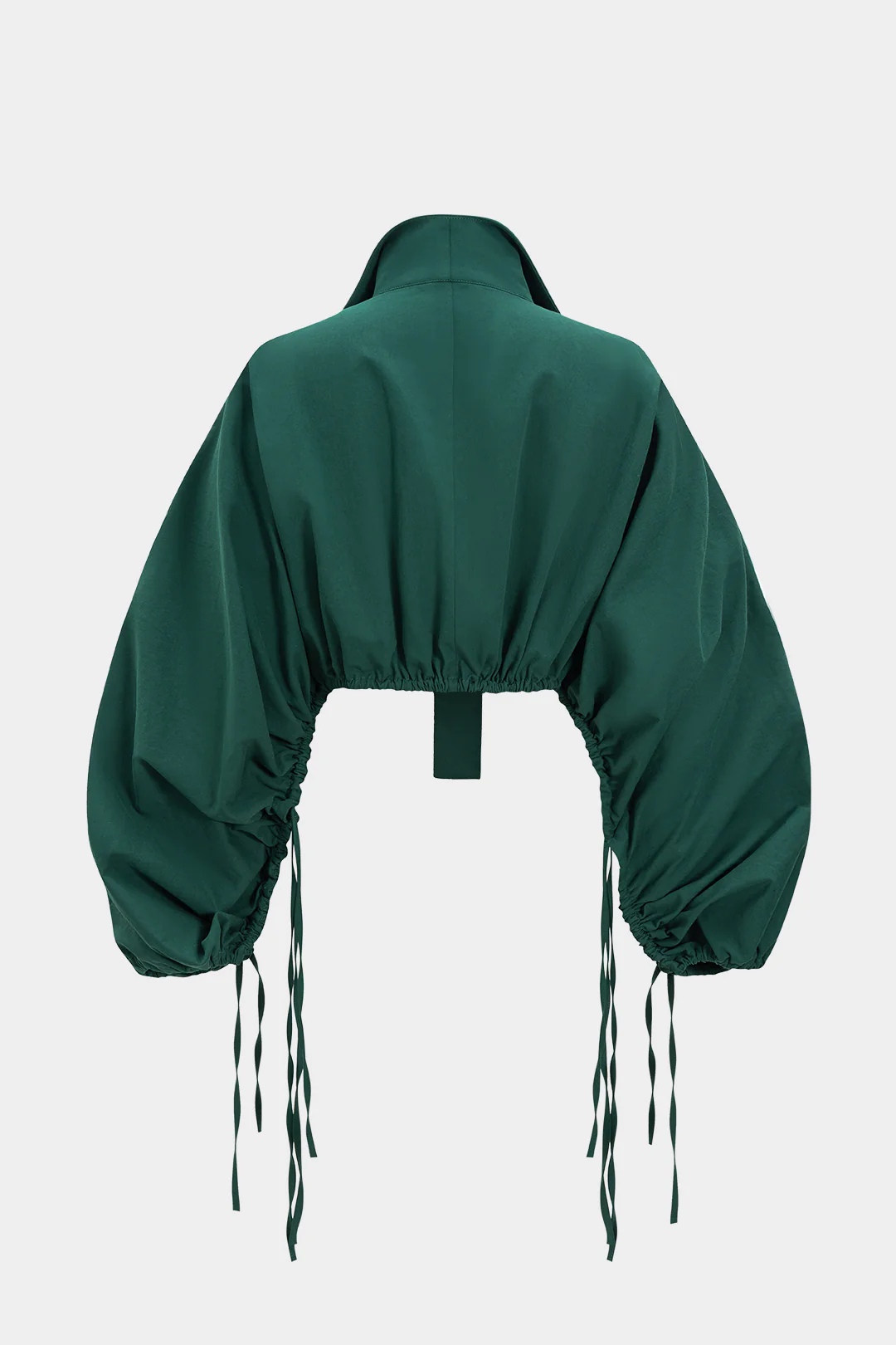 Ruched Drawstring Long-Sleeve Shirt - Weenar
