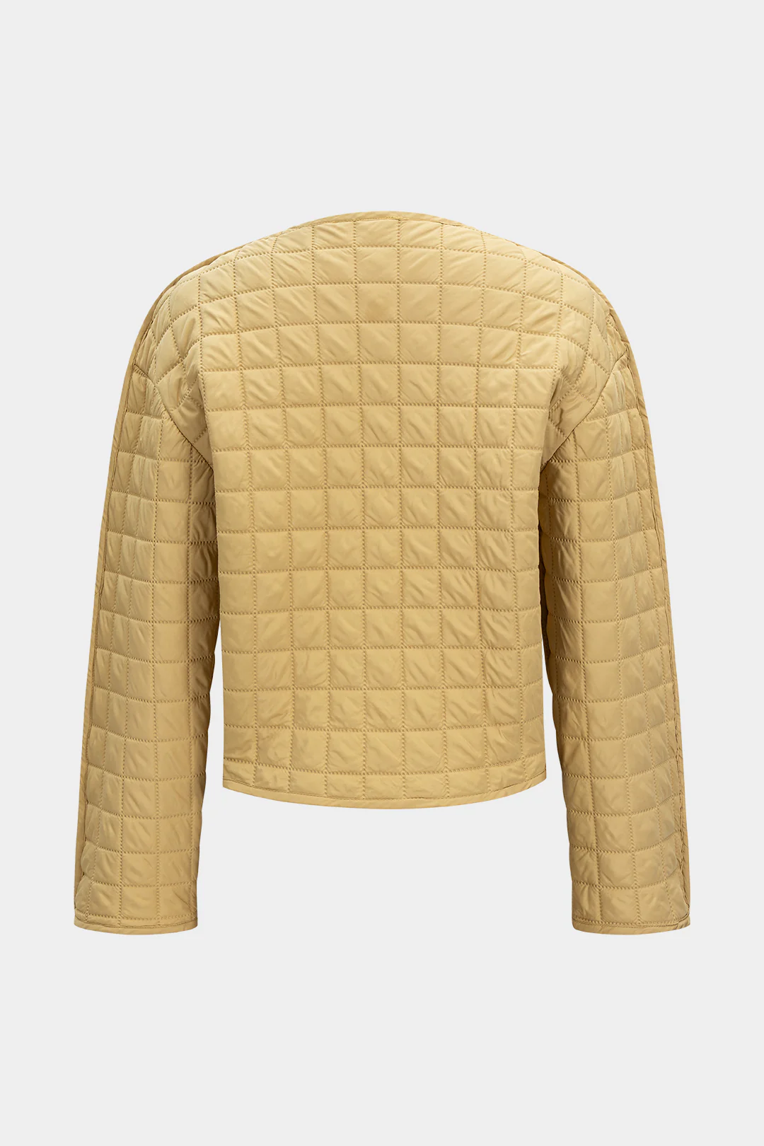 Button Plaid Puffer - Weenar
