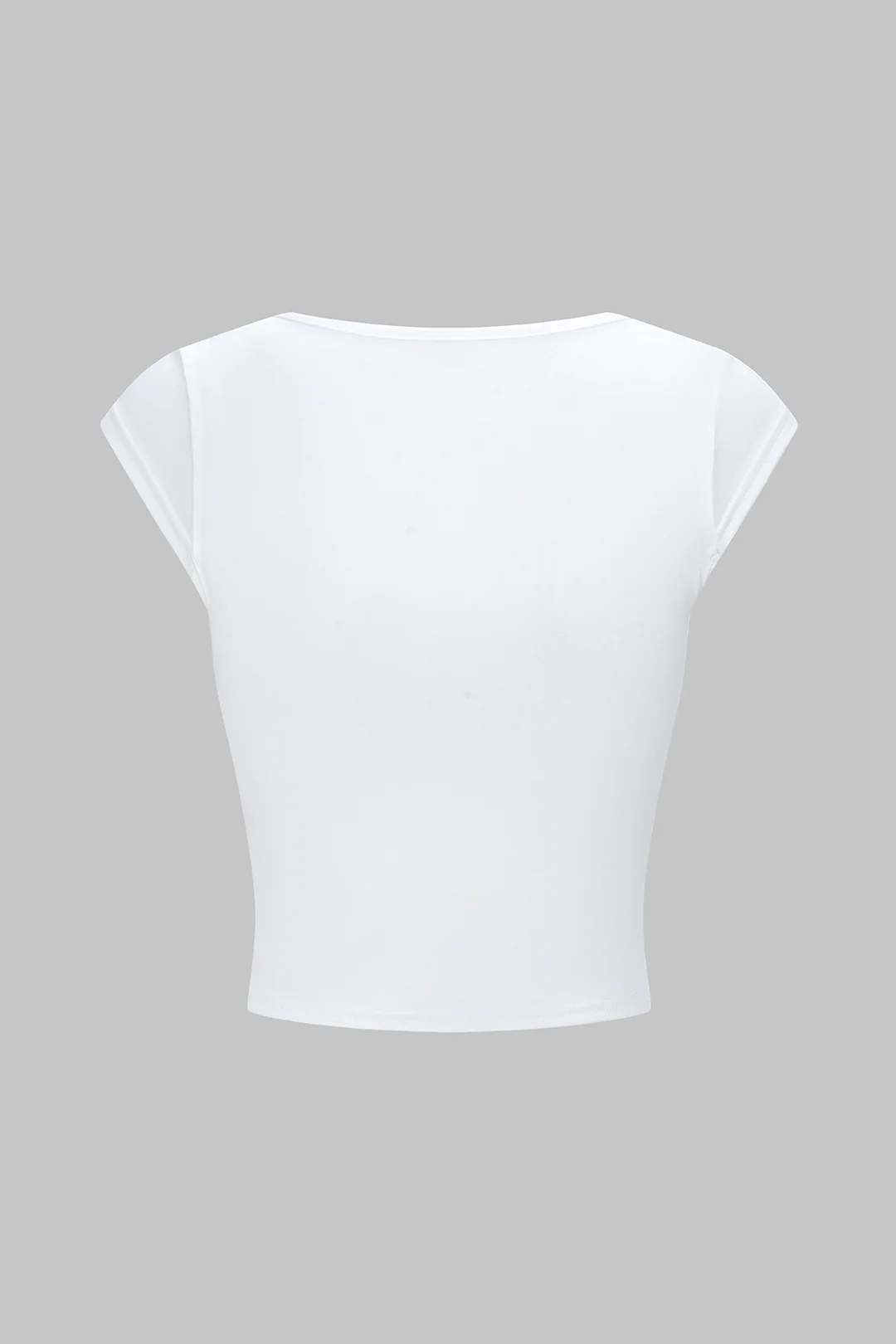 Solid V-Neck Short Sleeve T-Shirt - Weenar