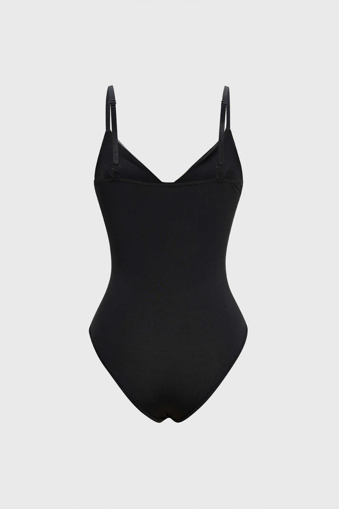 Faux Leather Patchwork Slip Sleeveless Bodysuit - Weenar
