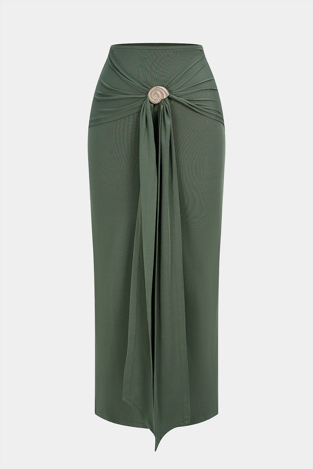 Metallic Ruched Skirt - Weenar