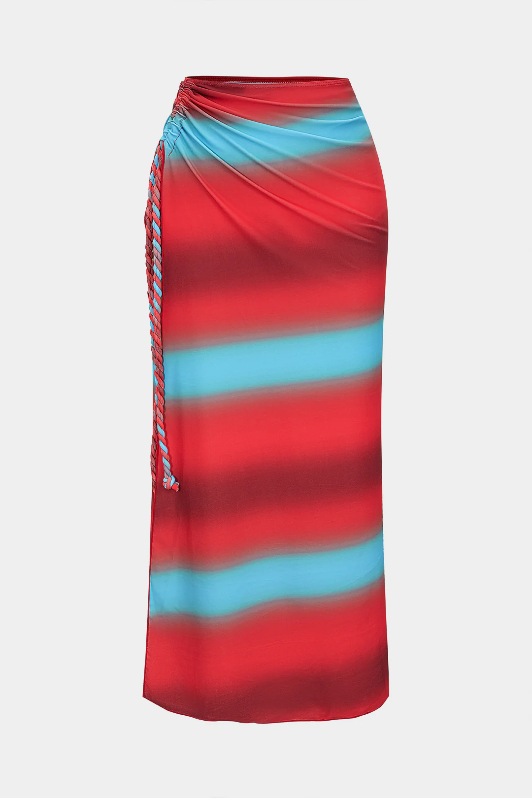 Tie Dye Ombre Print Twist Knot Bikini Bottom - Weenar