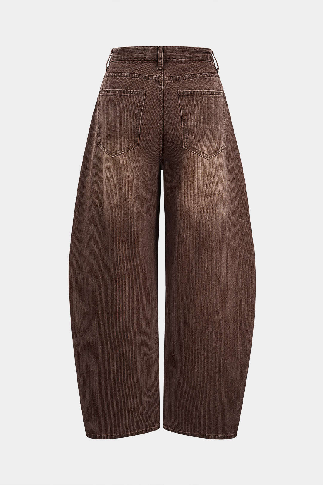 Denim Zipper Barrel Jeans - Weenar