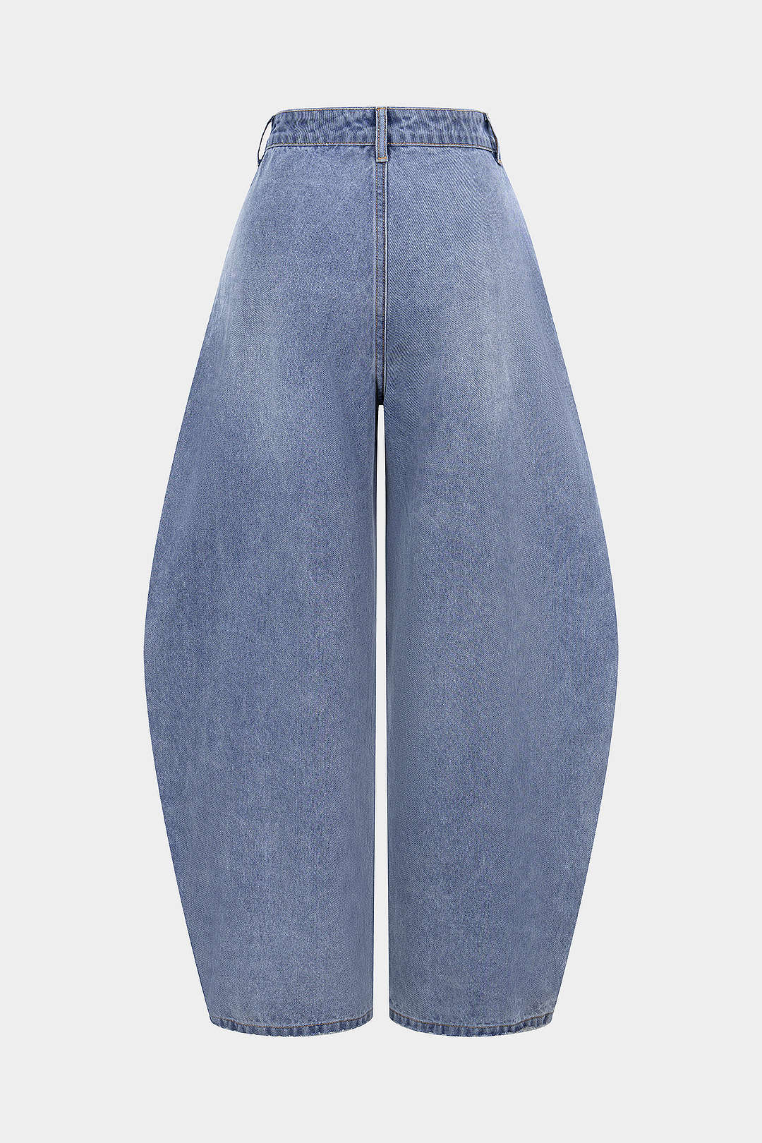 Denim Asymmetrical Barrel Jeans - Weenar