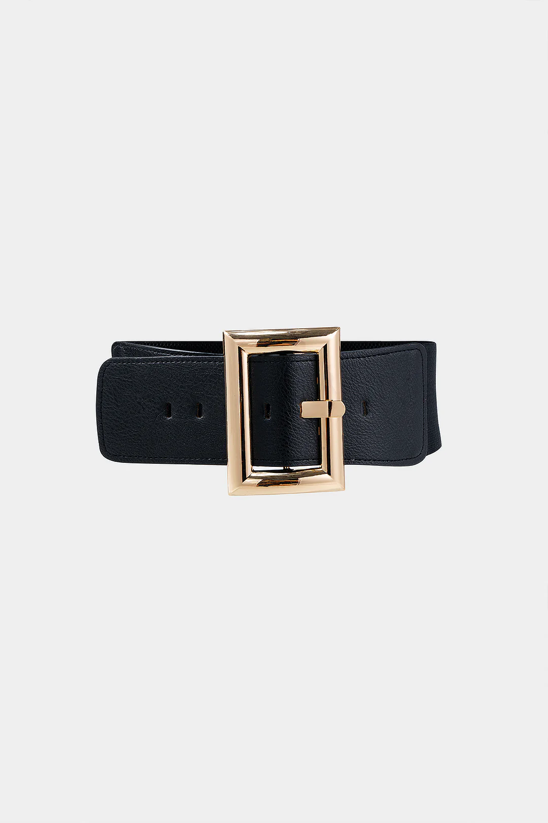 Faux Leather Alloy Buckle Belt - Weenar