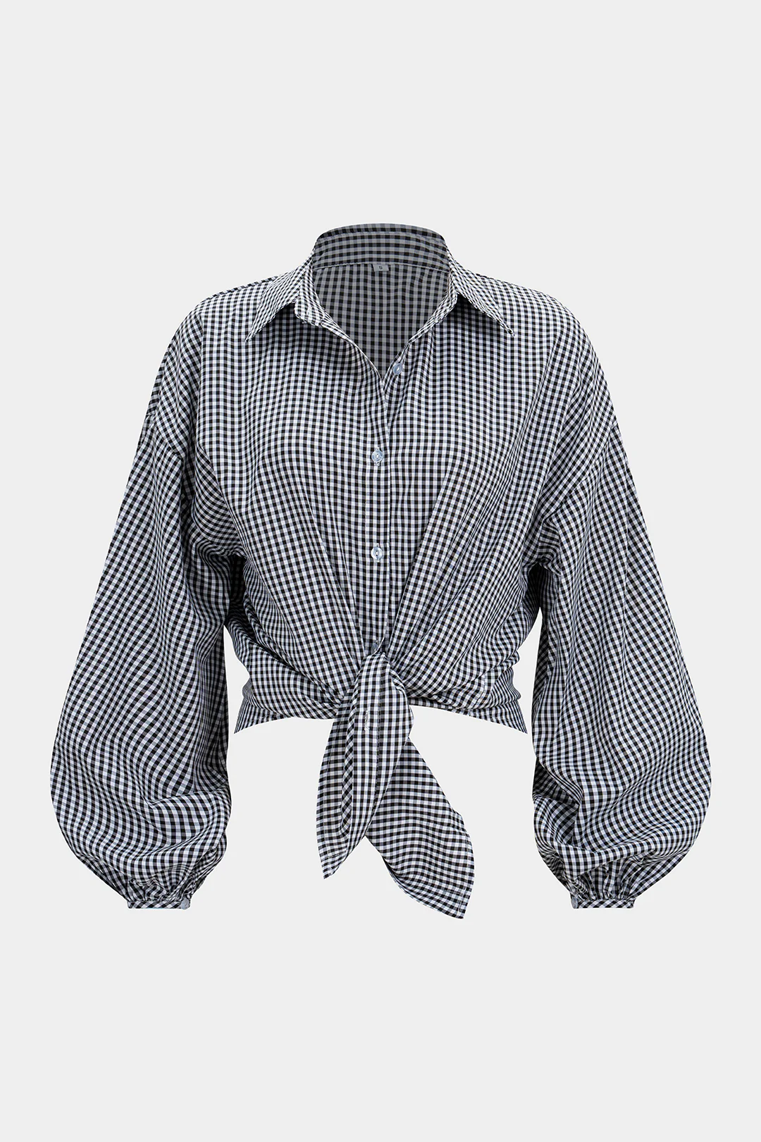 Plaid Print Long Sleeve Shirt - Weenar