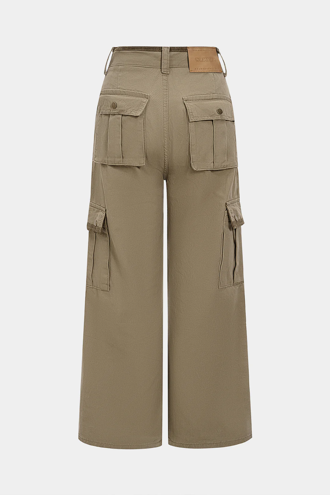 Denim Washed Pocket Wide Leg Jeans - Weenar