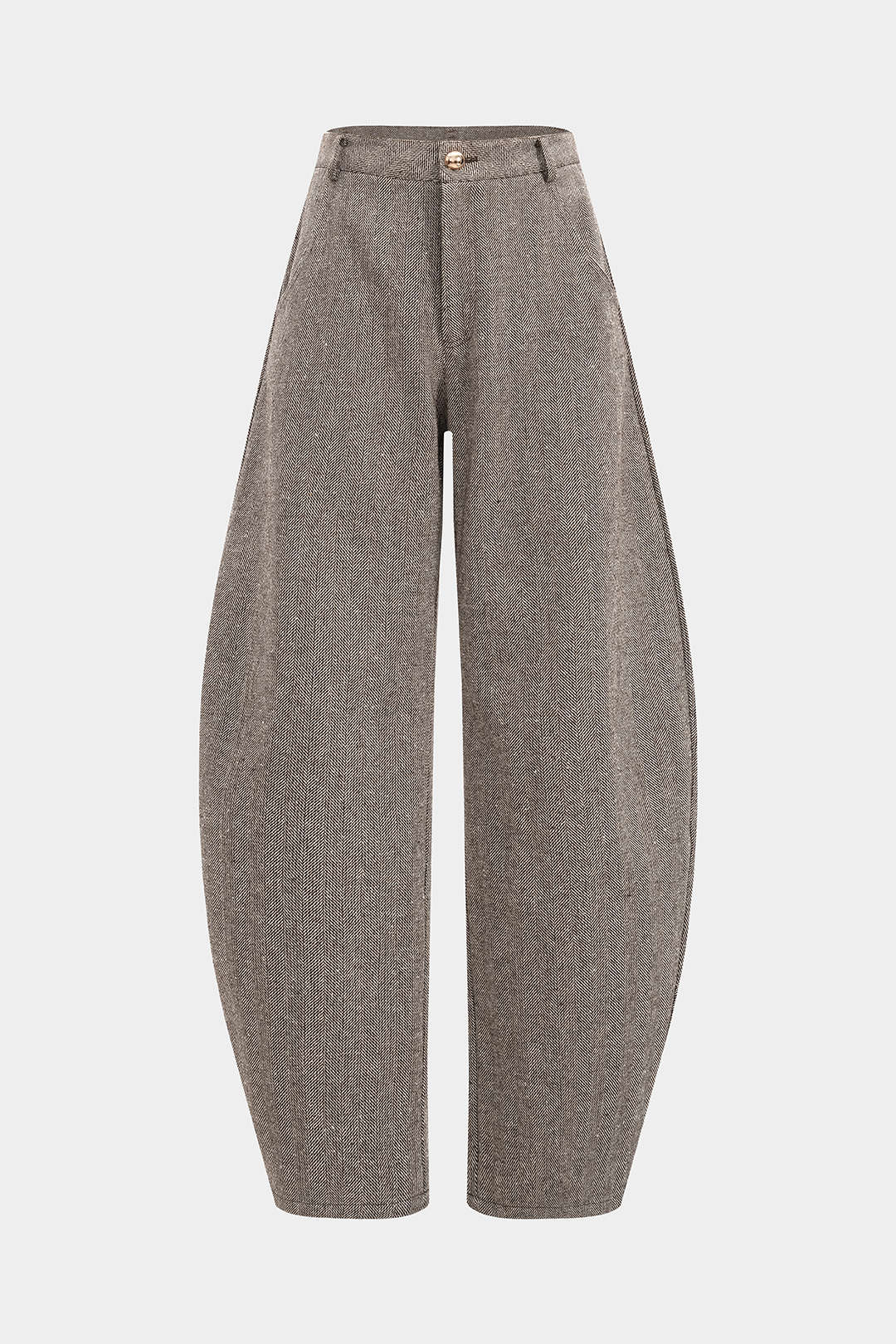 Woolen Metallic Button Pocket Pants - Weenar