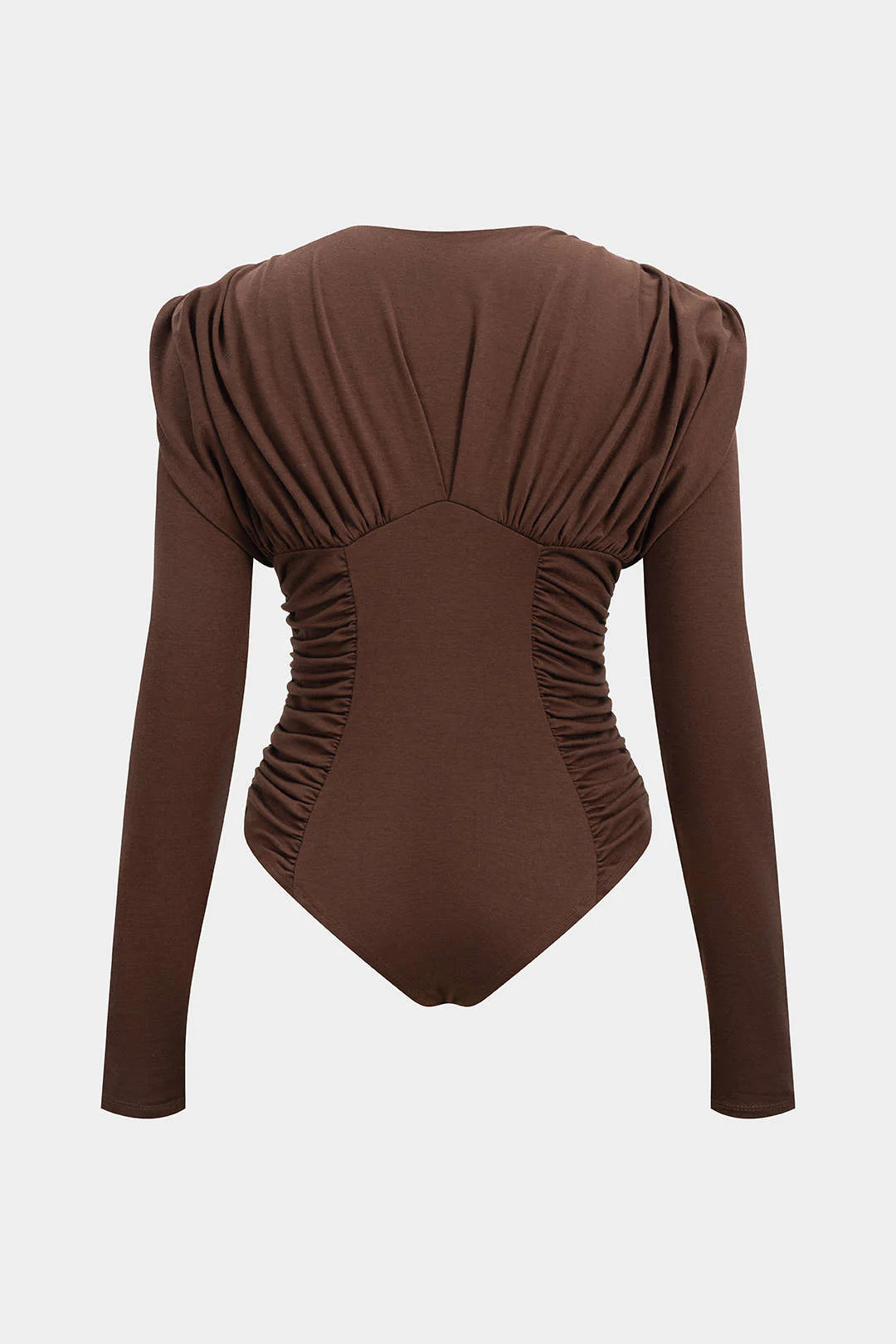 Ruched Long Sleeve Bodysuit - Weenar