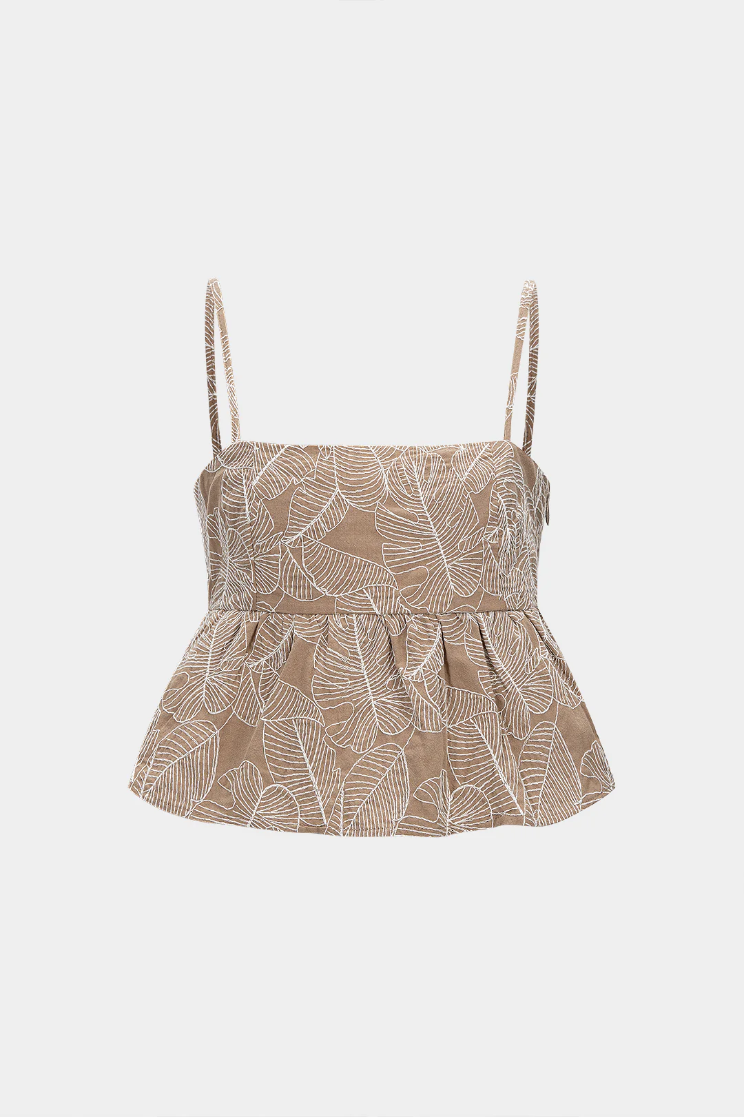 Drawstring Ruched Cami Top - Weenar
