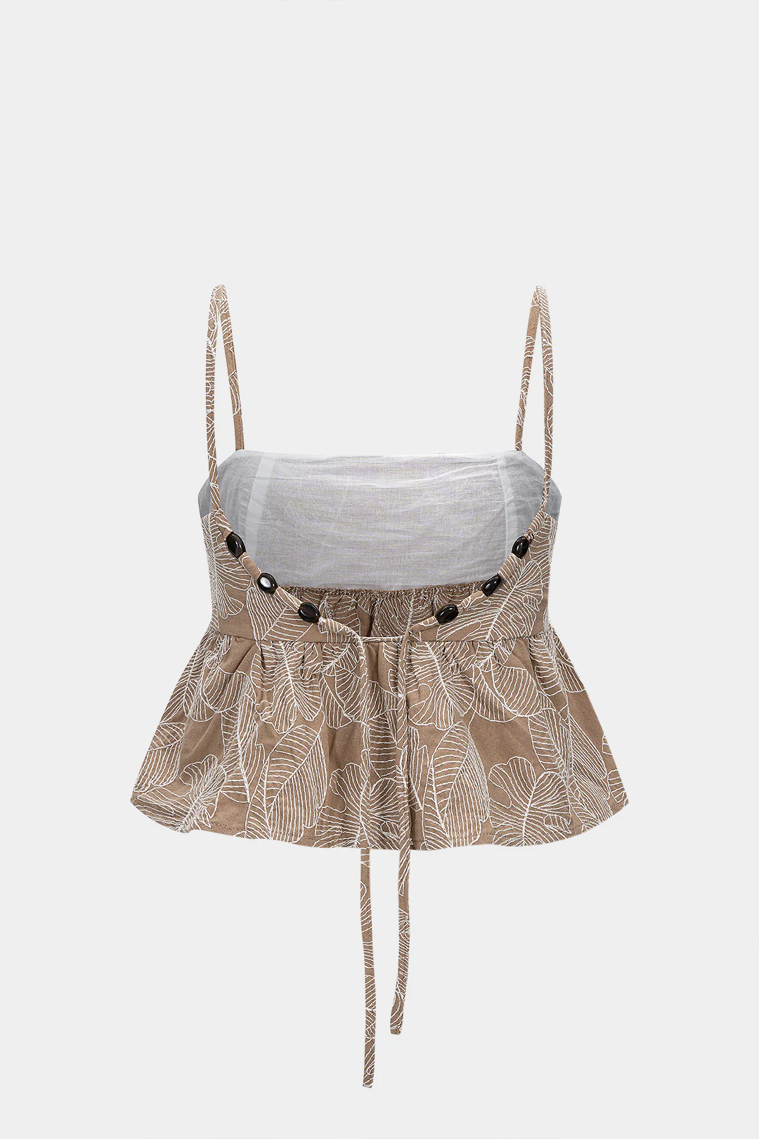 Drawstring Ruched Cami Top - Weenar