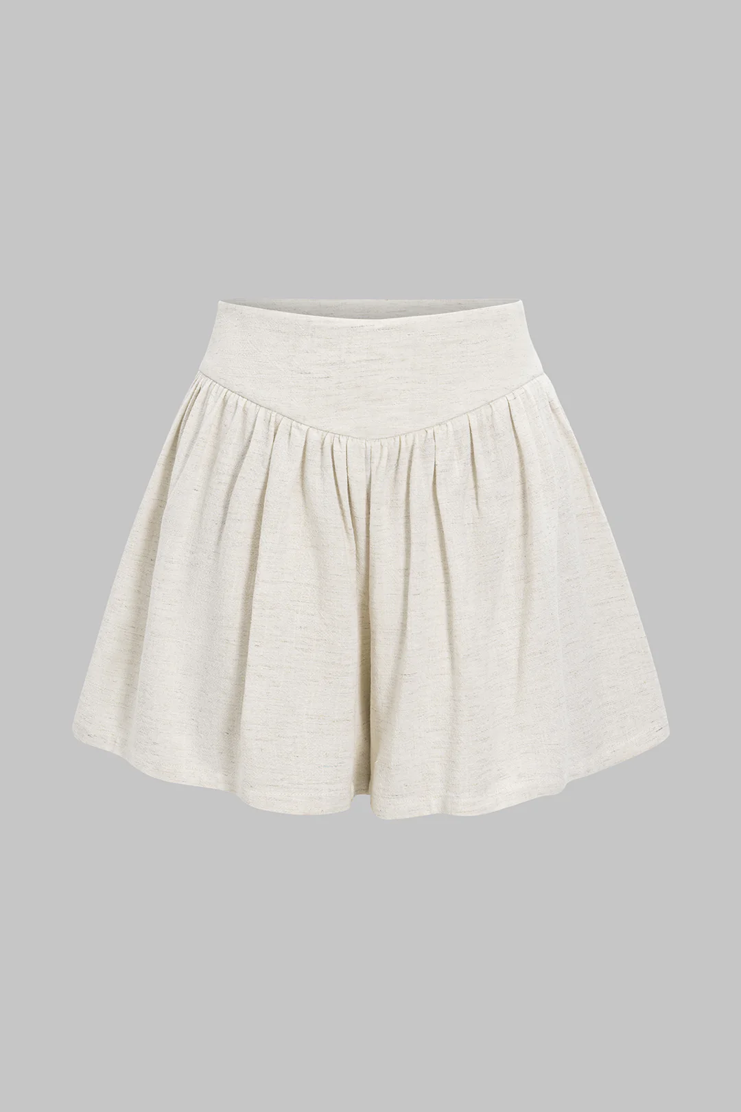 Linen Ruched Shorts - Weenar