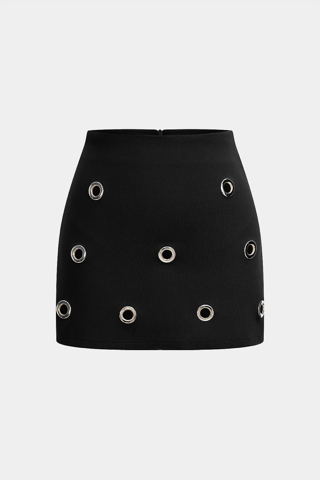 Hollow Out Ring Zipper Skirt - Weenar