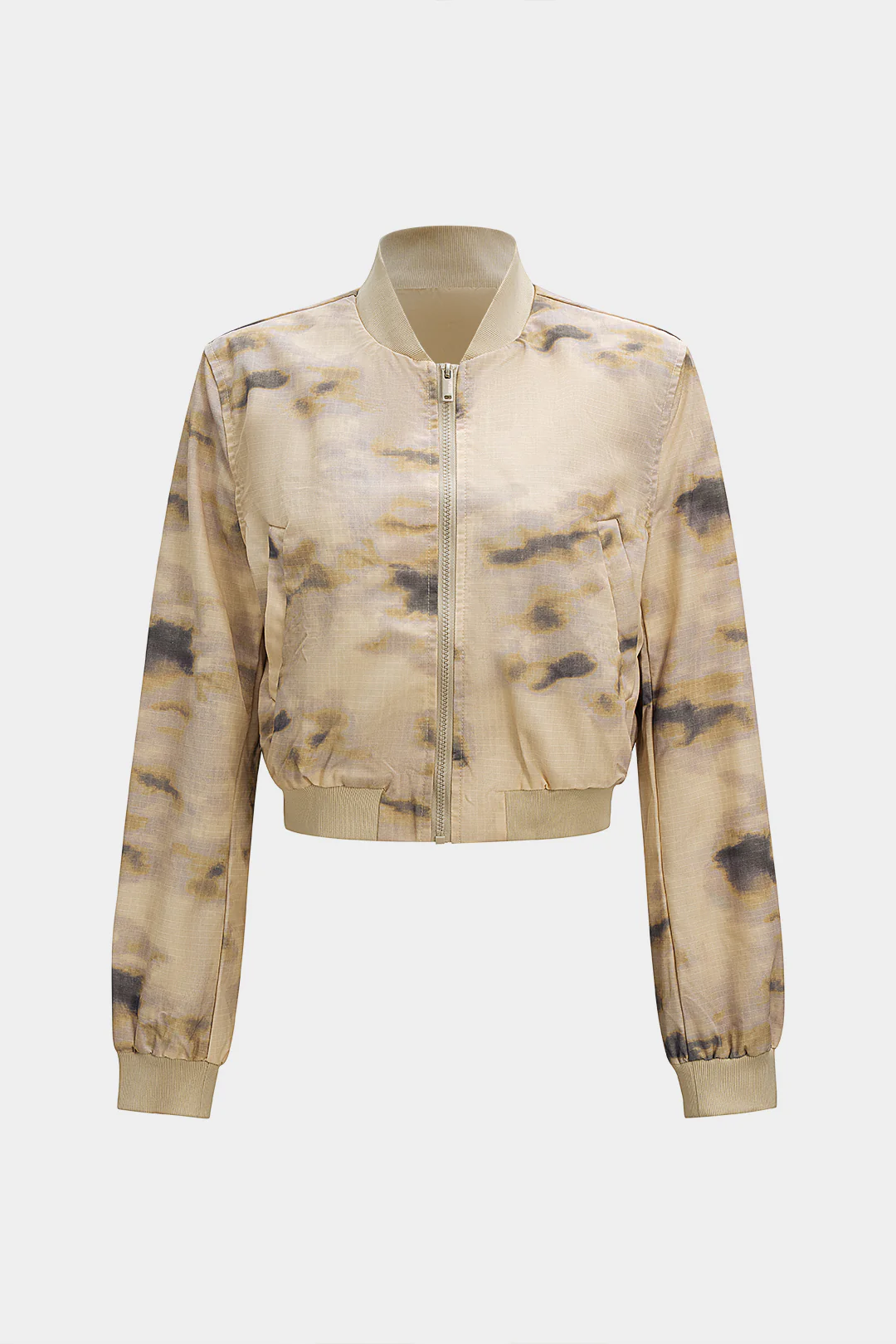 Batik Print Zipper Jacket - Weenar