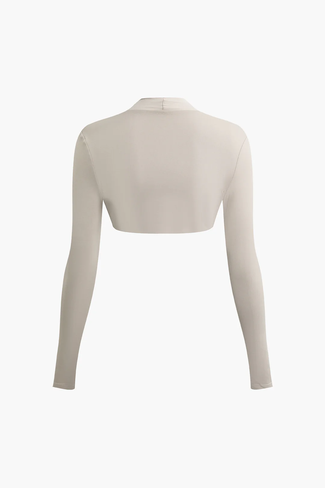 Solid Long Sleeve Sports Outerwear - Weenar
