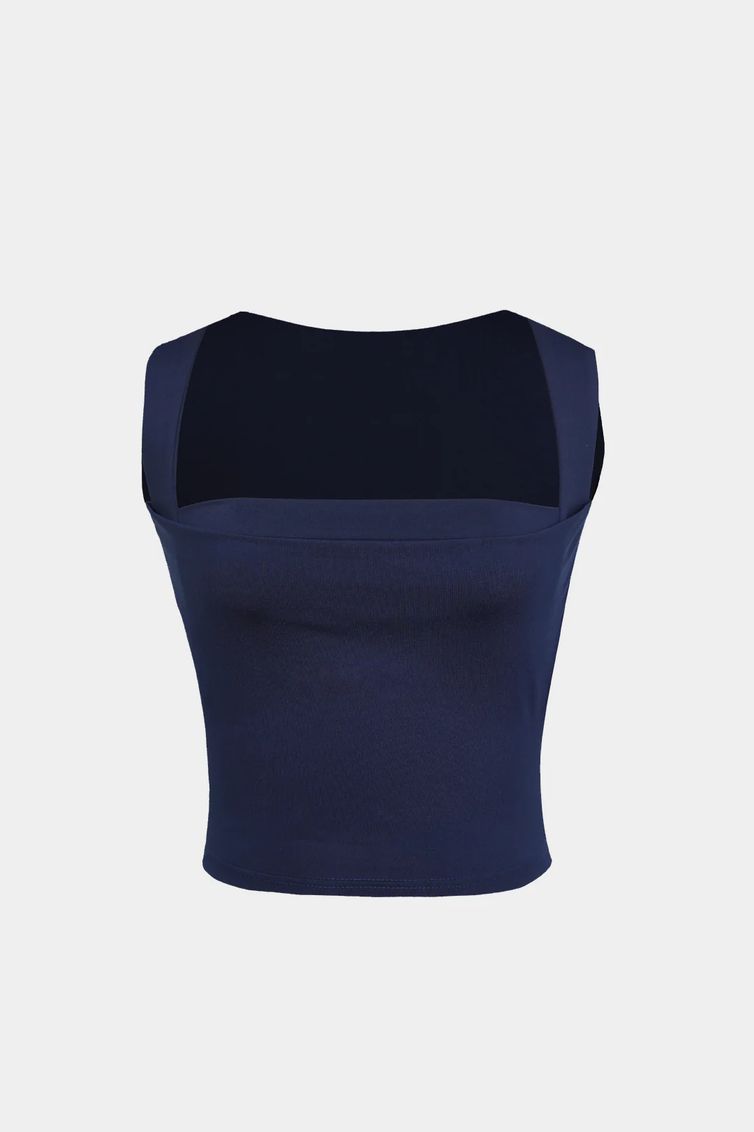 Basic Square Neck Cropped Tank Top - Weenar