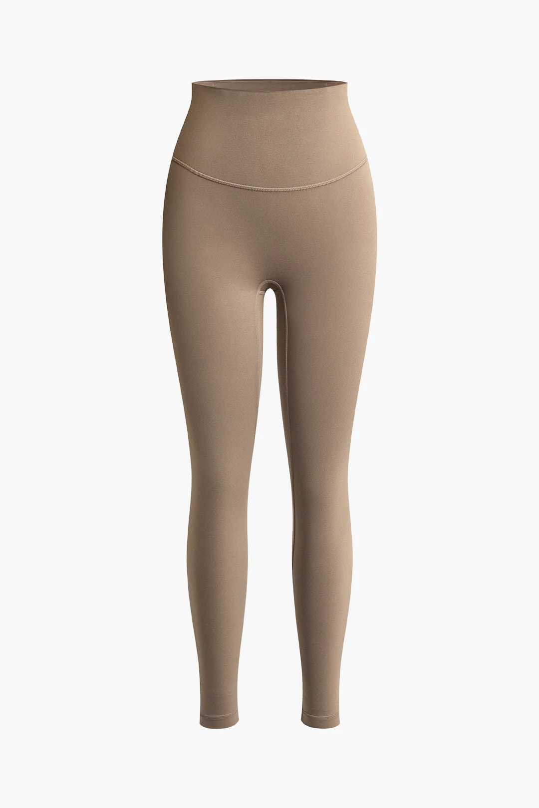 Solid High Waist Sports Leggings - Weenar