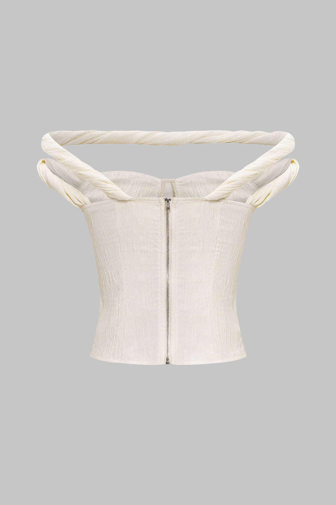 Twist Knot Zipper Tank Top - Weenar