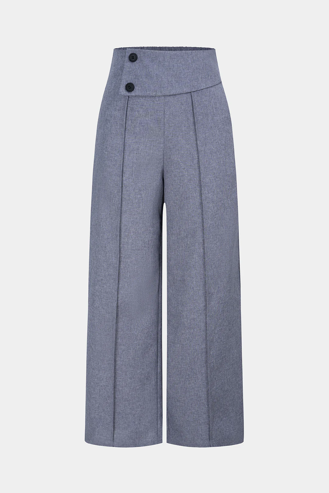 Solid Straight Leg Pants - Weenar