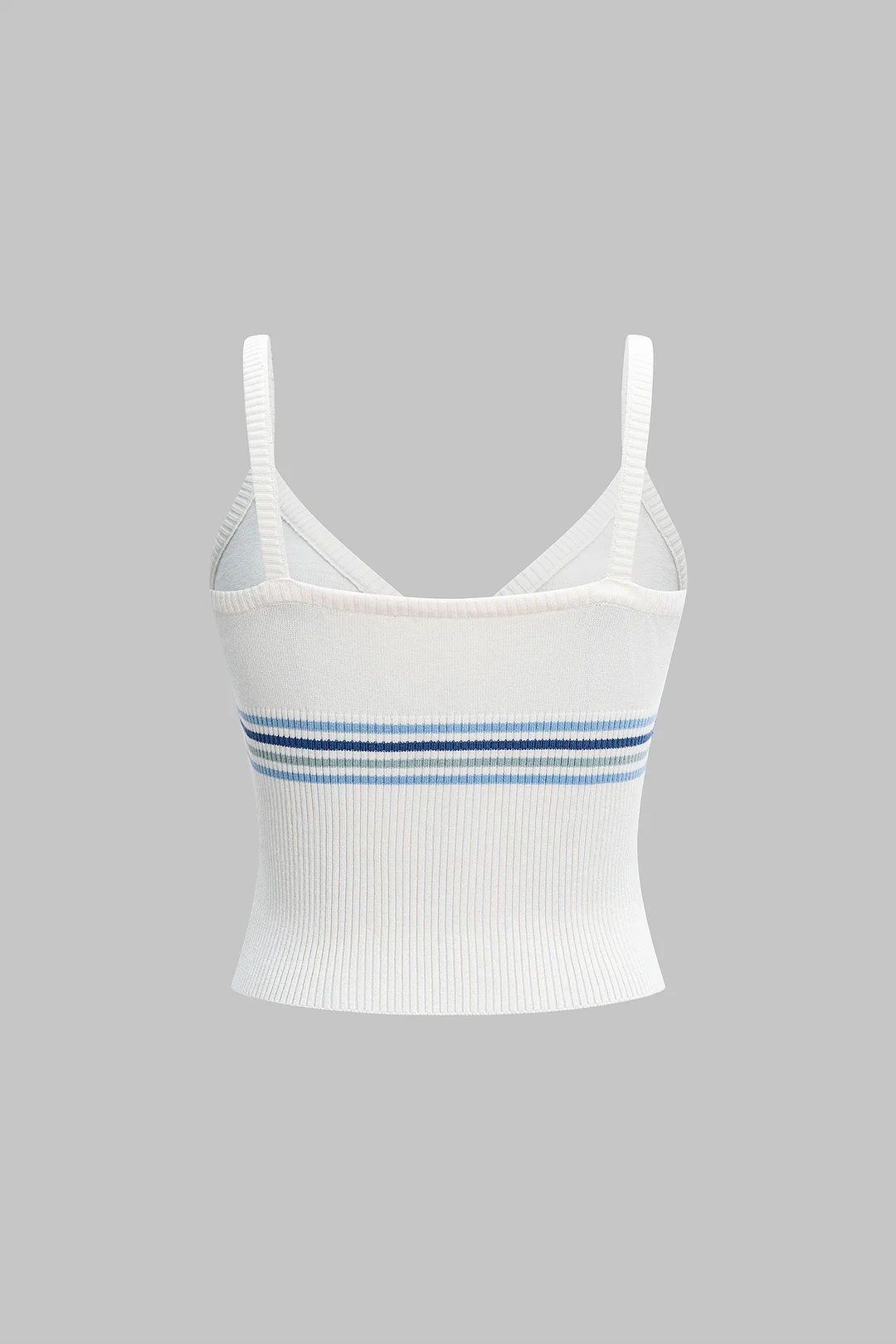 Knit Contrast Cami Top - Weenar