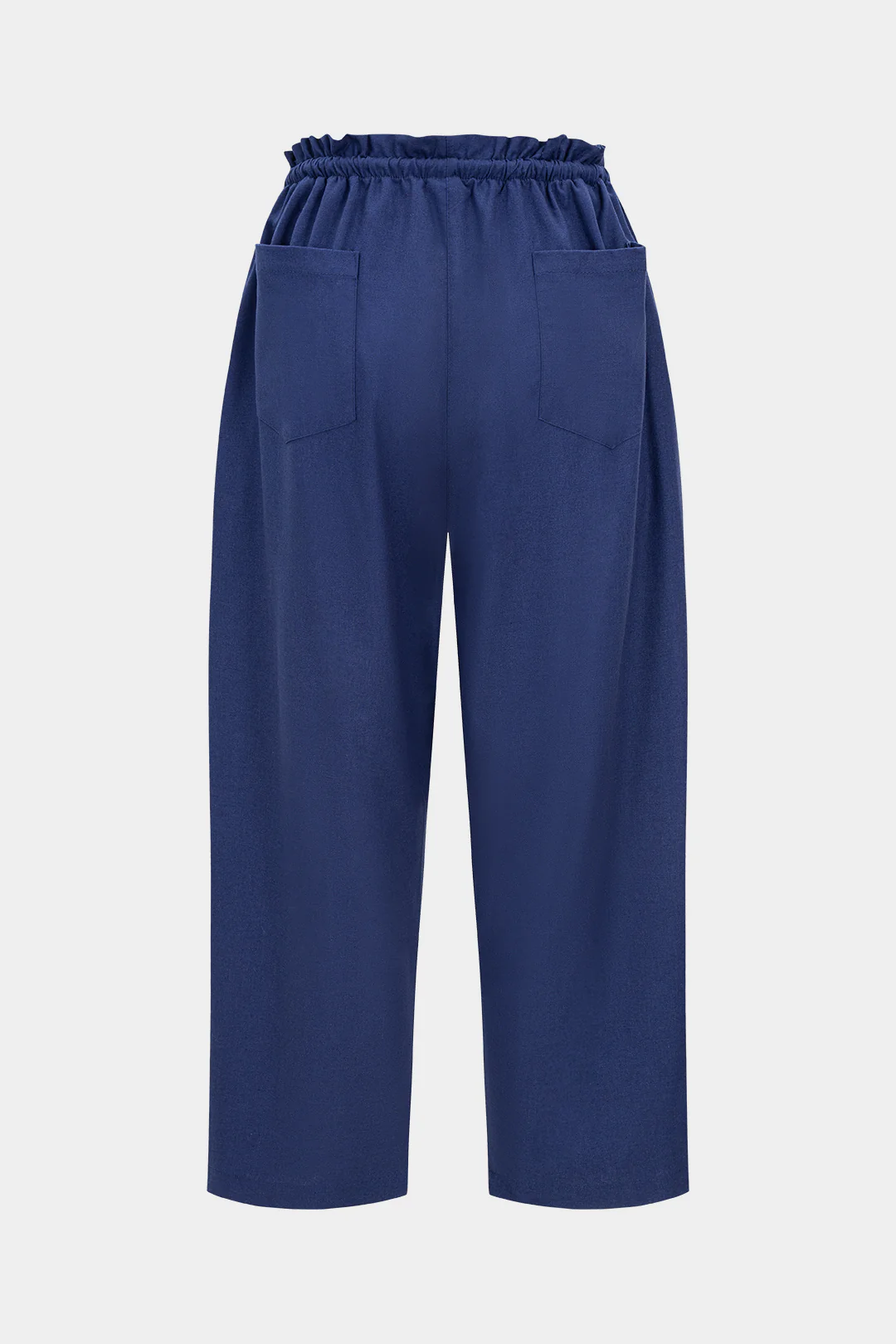 Linen Drawstring Tie-Up Trousers - Weenar
