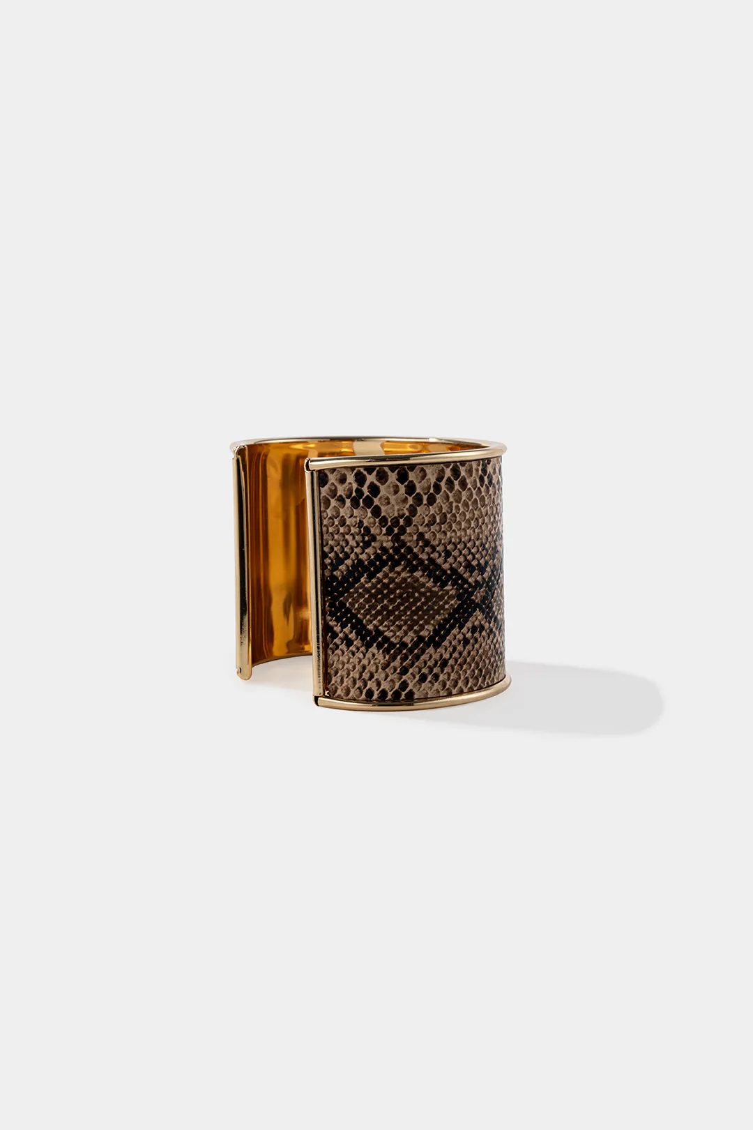 Snake Skin Print Open Bracelet - Weenar