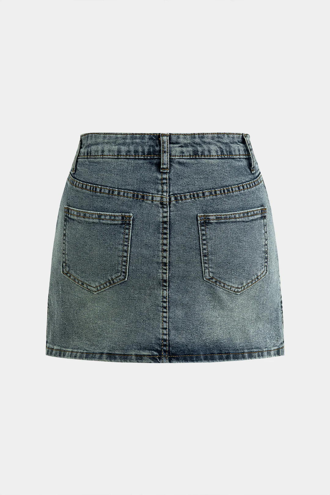 Denim High Wais Skirt - Weenar