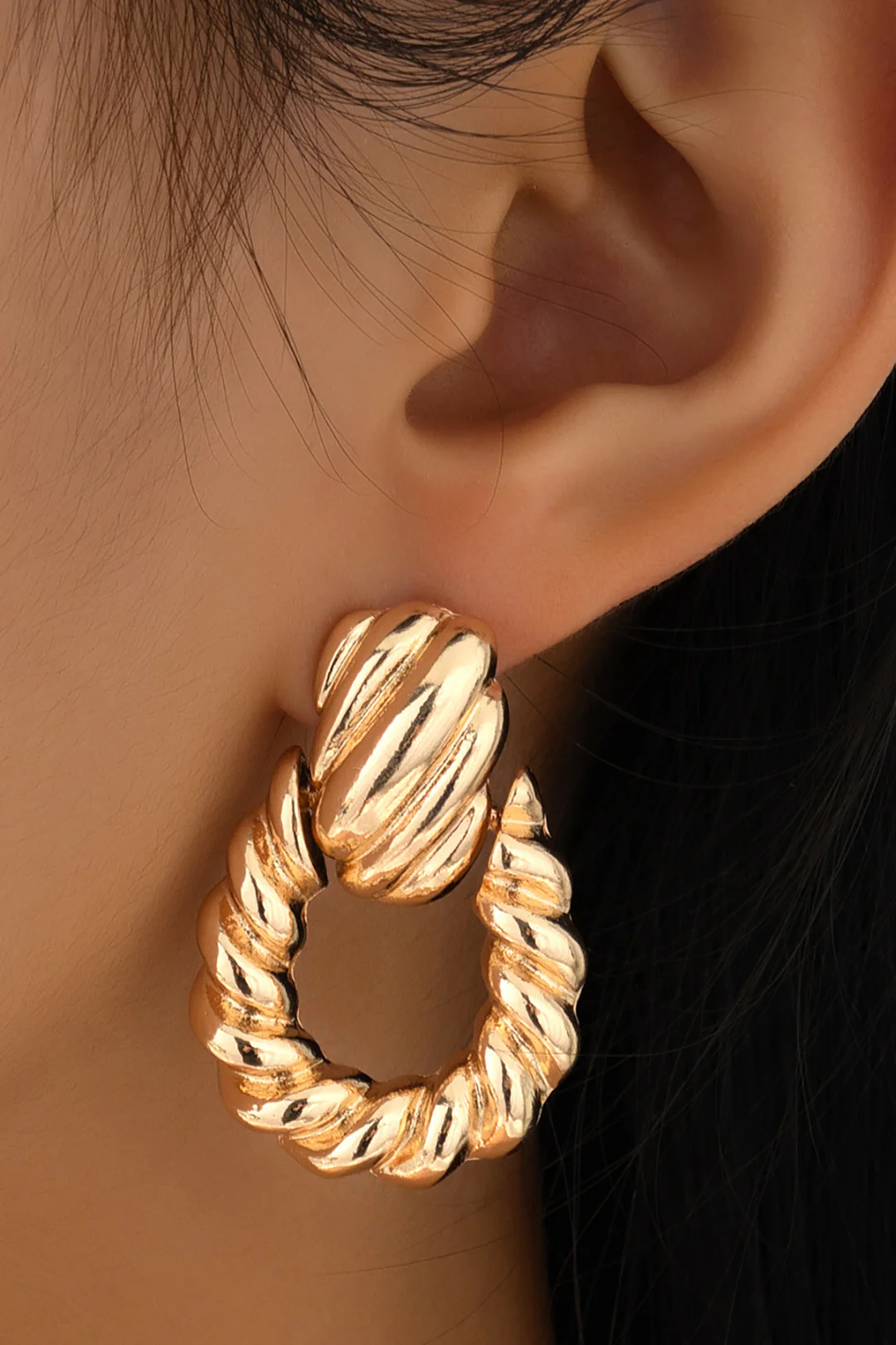 Metal Geometric Earrings - Weenar
