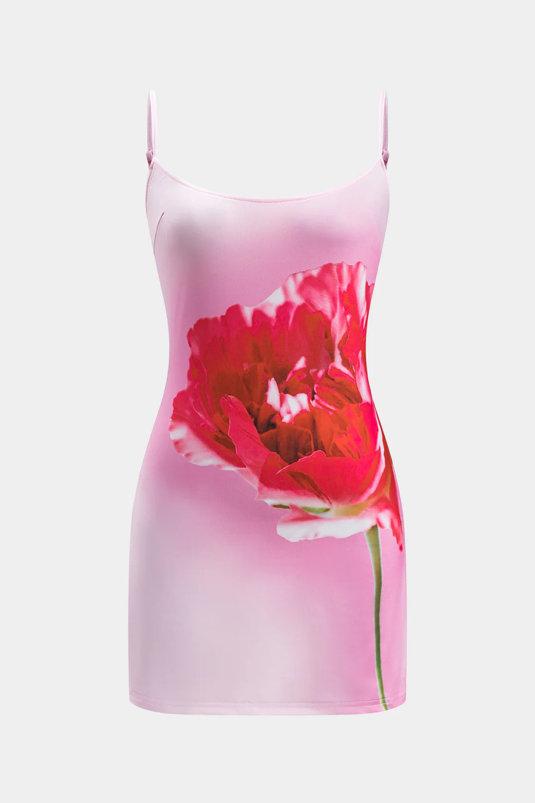 Floral Print Sleeveless Mini Dress - Weenar