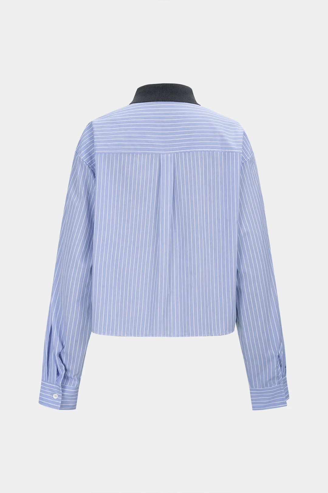 Striped Print Button Long-Sleeve Shirt - Weenar