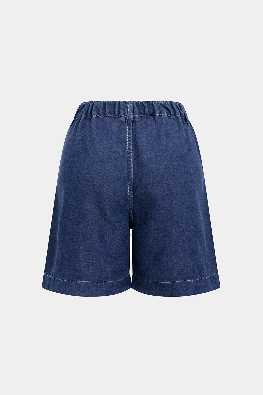 Denim High Waist Wide Leg Shorts - Weenar