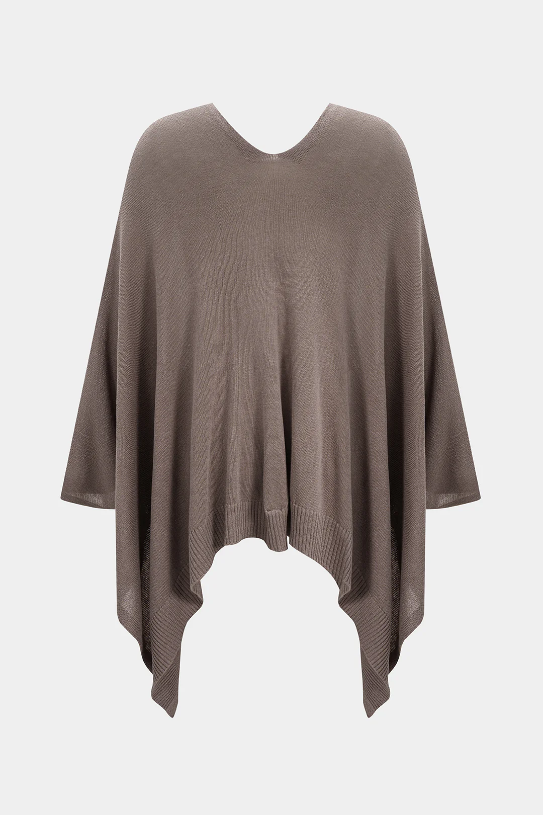 Knit V-Neck Ribbed Outerwear - Weenar