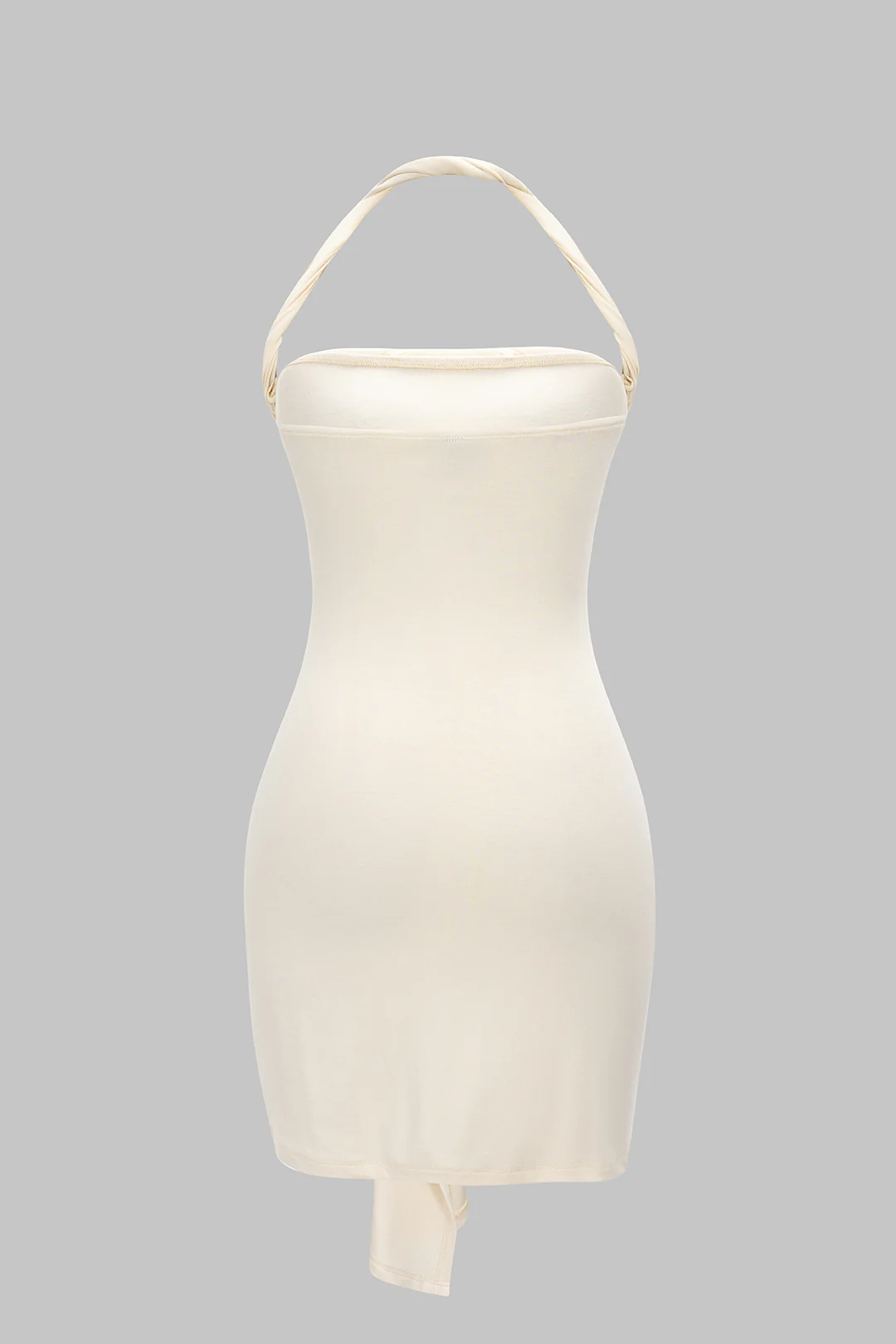 Asymmetrical Twist Knot Sleeveless Midi Dress - Weenar