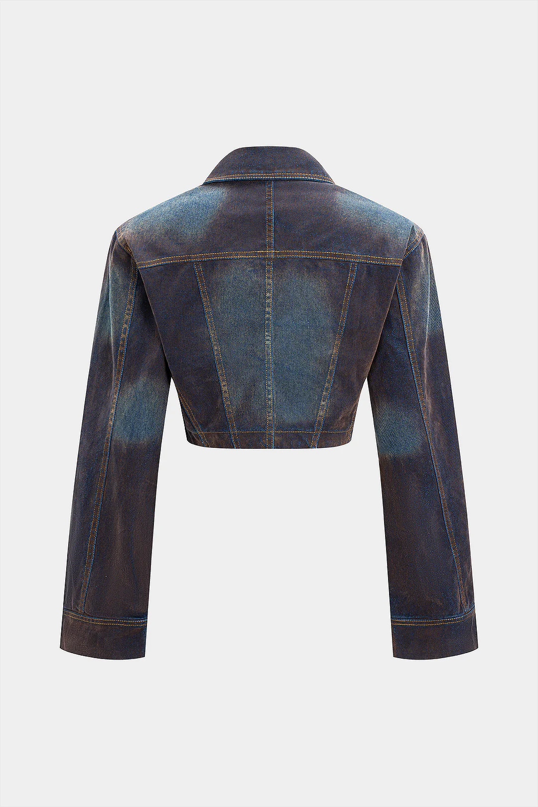 Denim Button Shoulder Pads Outerwear - Weenar