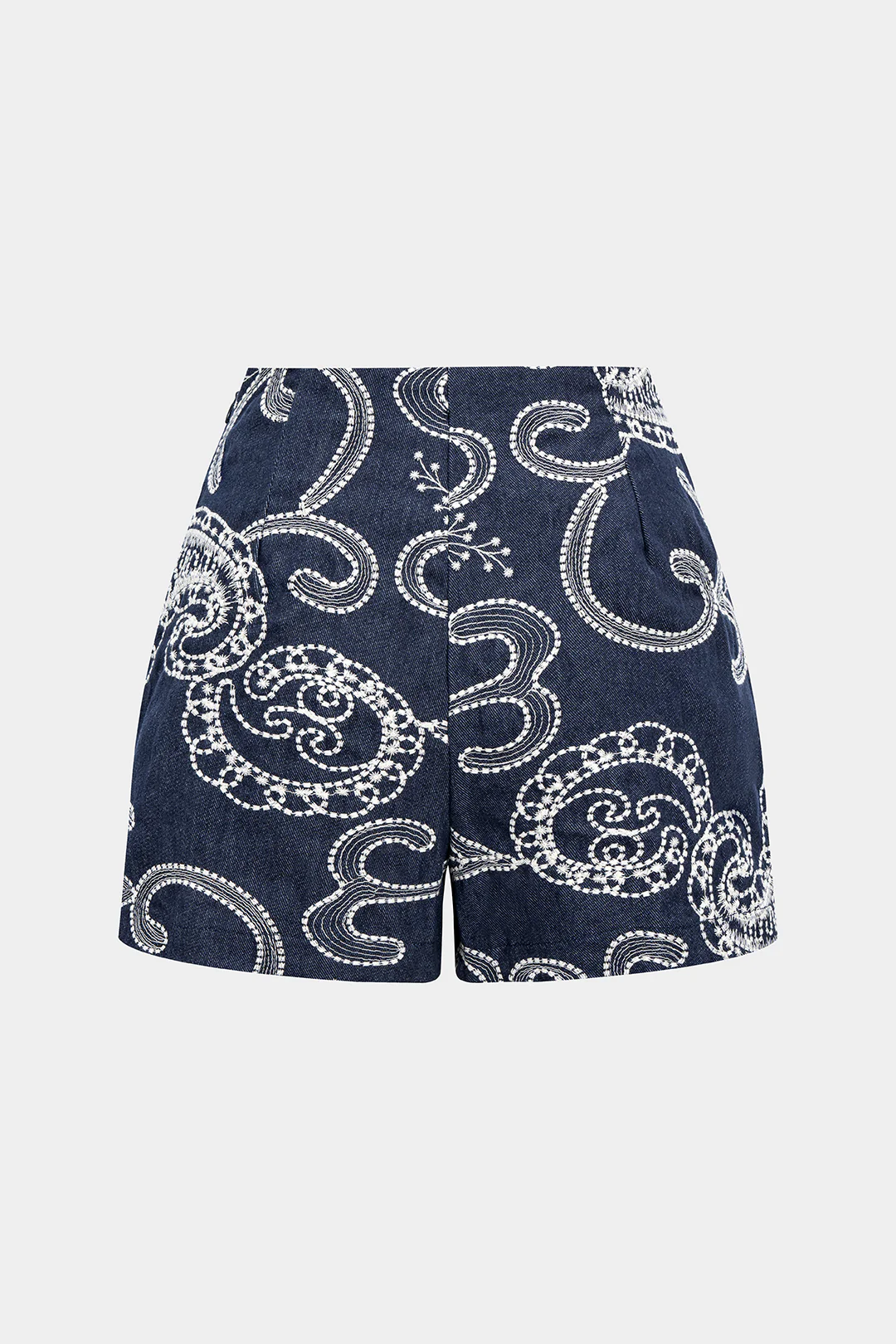 Embroidery Print Ruched Skort - Weenar