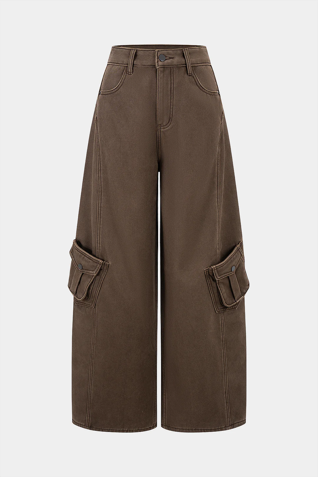 Denim Pocket High Waist Jeans - Weenar