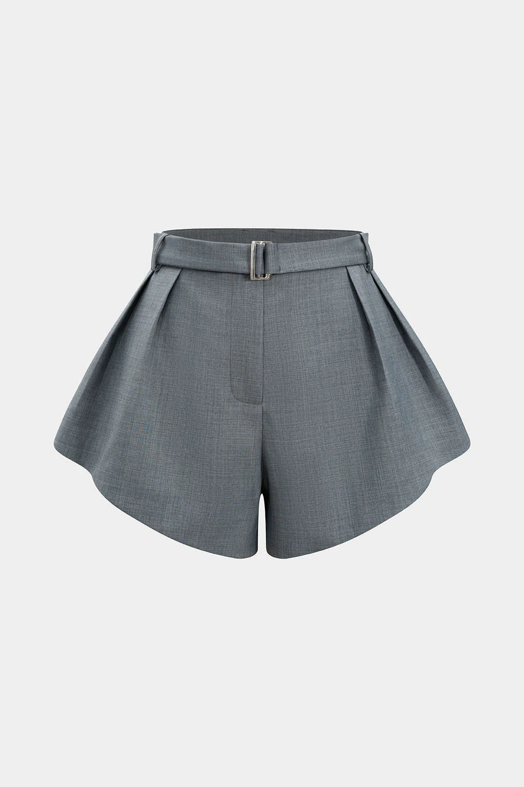 Solid Wide Leg Shorts - Weenar