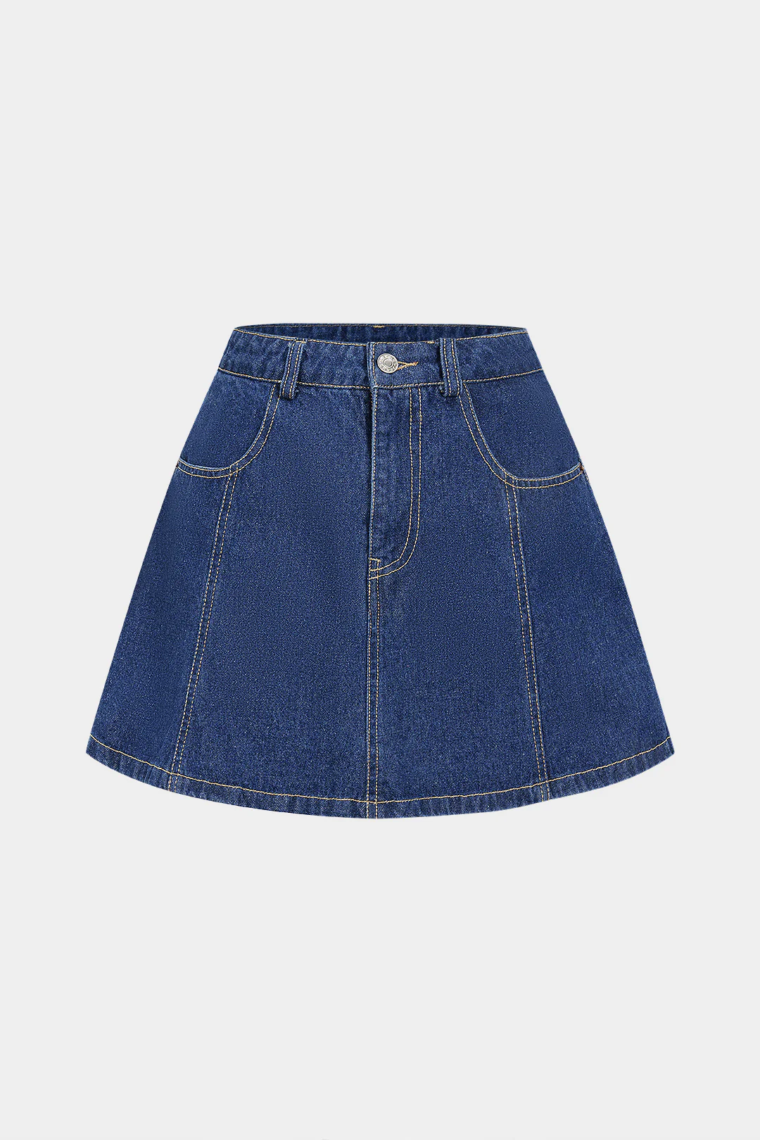 Denim High Waist Skirt - Weenar