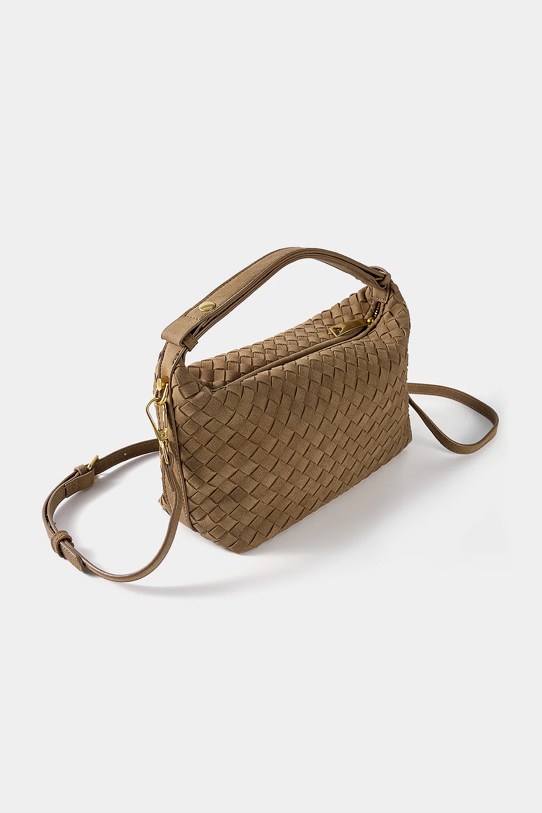 Woven Zipper Cross-Body Bag - Weenar