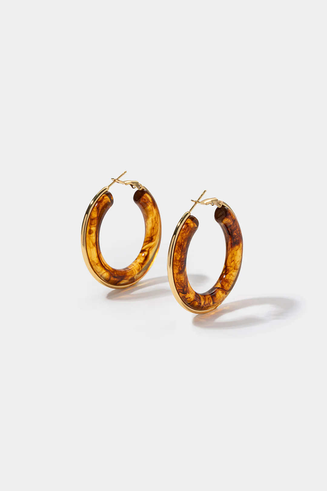 Resin Round Shape Earrings - Weenar