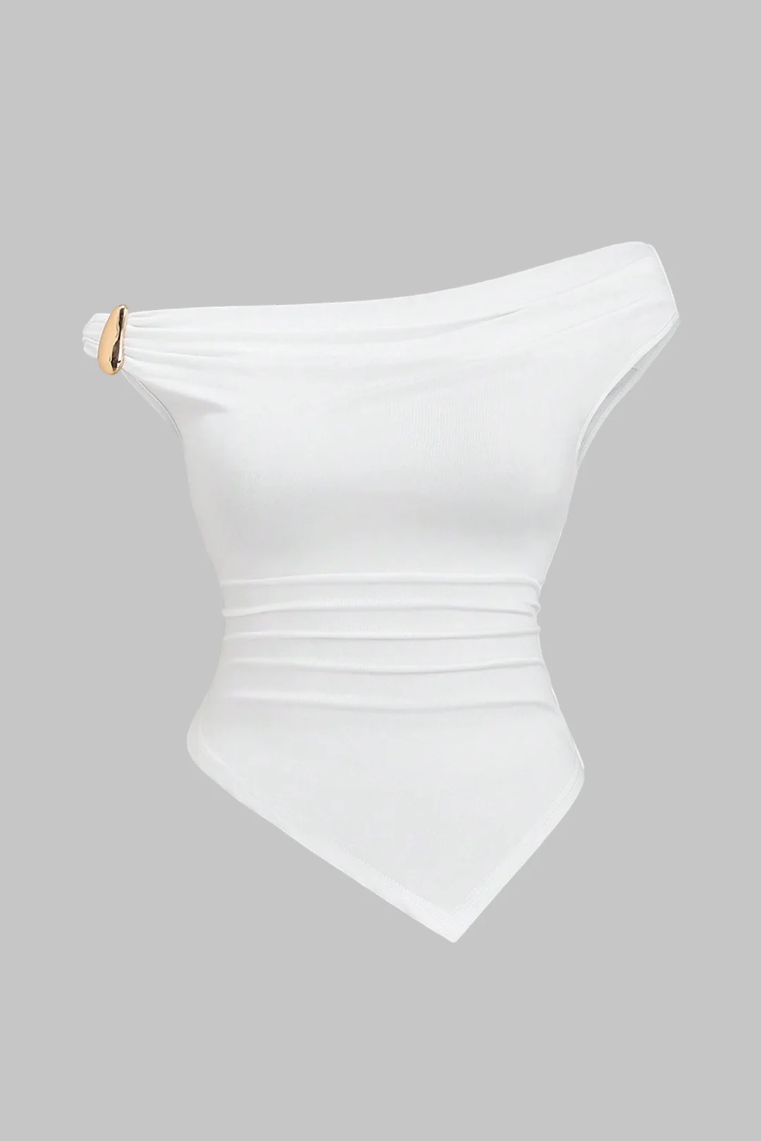 Plus Size Metallic Off Shoulder Tank Top - Weenar